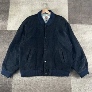Vintage Camel Cigarettes Styles‎ Mens Black Suede Leather Jacket Size XL